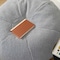 Flash Furniture Duncan Large Gray Faux Sherpa Refillable Bean Bag Chair for Kids and Teens DG-BEAN-LARGE-SHERPA-GY-GG - alternate 5